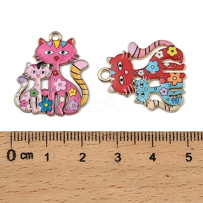 Alloy Enamel Pendants X-FIND-I064-03G-03-1