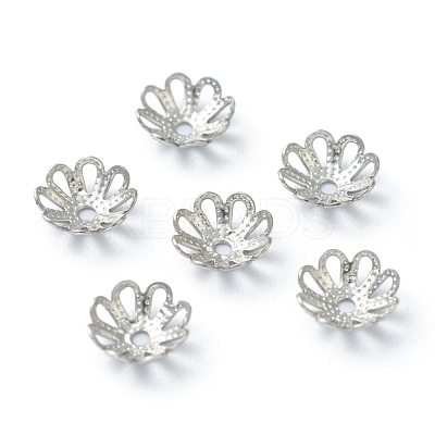 Non-Tarnish 304 Stainless Steel Fancy Bead Caps STAS-H149-32P-1