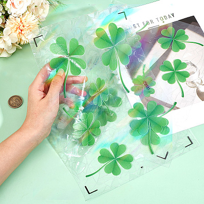 PVC Waterproof Shopwindow Decorative Sticker DIY-WH20007-17A-1