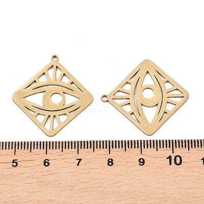 201 Stainless Steel Pendants STAS-I364-03G-1