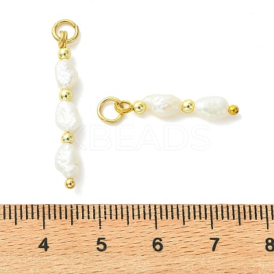 3Pcs 3 Styles Natural Baroque Keshi Pearl Pendants PALLOY-JF05533-1