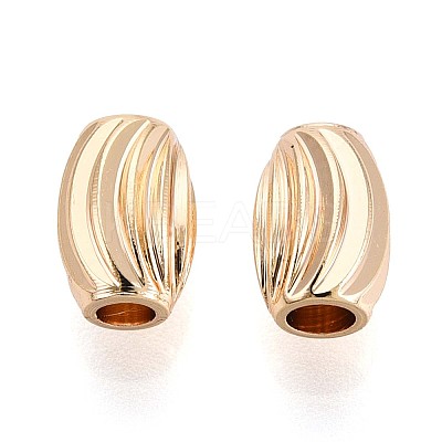 Brass Spacer Beads KK-T075-54G-1