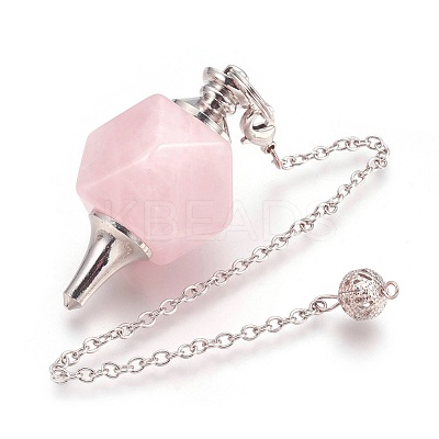 Natural Gemstone Dowsing Pendulums KK-F756-07-1