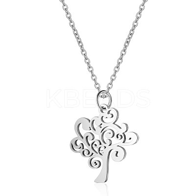 Non-Tarnish 201 Stainless Steel Pendants Necklaces NJEW-S069-TN487-1-1