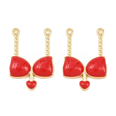 Brass Enamel Pendants KK-B167-03G-01-1