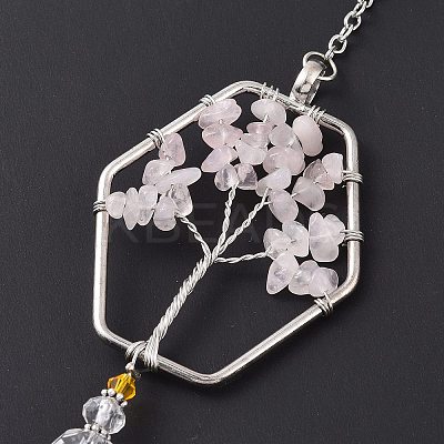 Teardrop Acrylic Beads Big Pendant Decorations HJEW-D029-01P-A-1