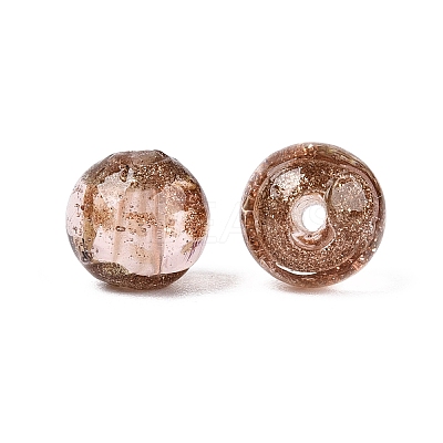 Handmade Gold Sand Lampwork Beads LAMP-N045-01C-09-1