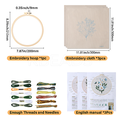 DIY Embroidery Kits For Beginner DIY-WH20011-73C-1