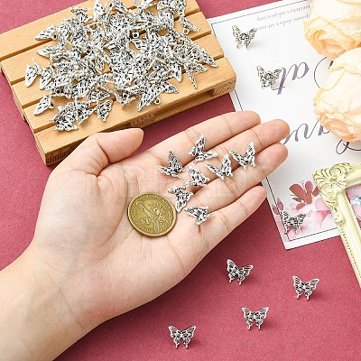 100Pcs Tibetan Style Alloy Pendants FIND-YW0009-47-1