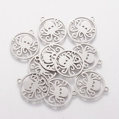Non-Tarnish 201 Stainless Steel Pendants STAS-Q201-T398-1