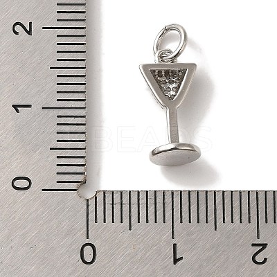 Brass Micro Pave Cubic Pendants KK-U027-07P-01-1