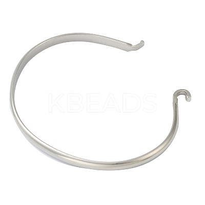 Non-Tarnish 304 Stainless Steel Cuff Bangle Making LS-STAS-H154-01P-1