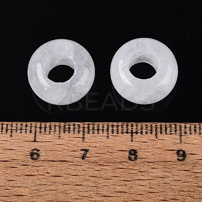 Natural Quartz Crystal European Beads G-N359-17A-10-1
