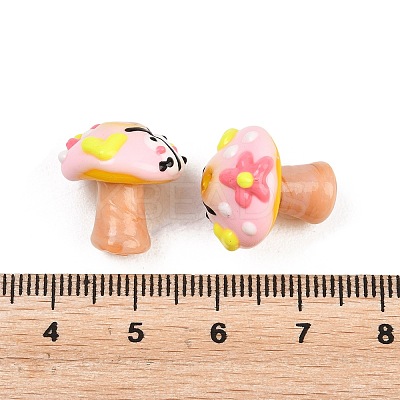 Handmade Lampwork Enamel Beads LAMP-B055-02F-1