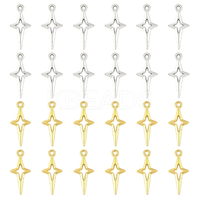 120Pcs 2 Styles Alloy Pendants FIND-YW0011-38-1