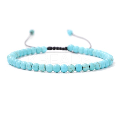 Adjustable Women's Turquoise Beaded Bracelet LS-CN3407-51-1