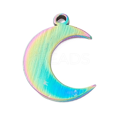 PVD Vacuum Plating 304 Stainless Steel Pendant Rhinestone Cabochons STAS-P288-17M-1