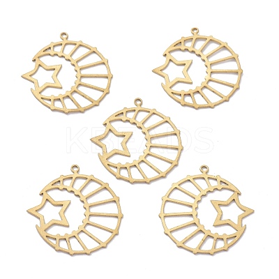 Brass Pendants KK-I010-10C-1