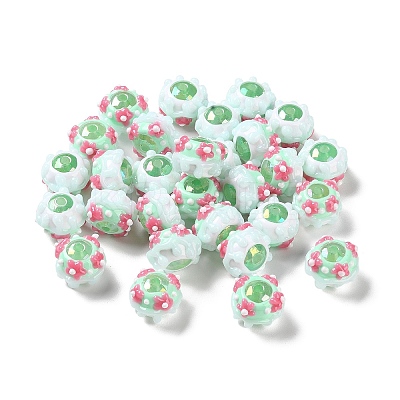 Opaque Acrylic Beads ACRC-H001-01B-1