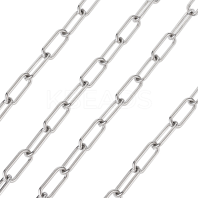 304 Stainless Steel Paperclip Chains YS-TAC0003-02P-1