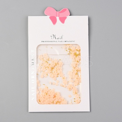 Flower Plastic Cabochons Nail MRMJ-I001-03G-1