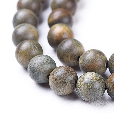 Natural Sandalwood Beads Strands WOOD-F008-02-D-1