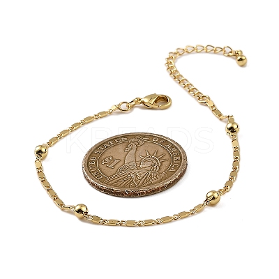 Rack Plating Brass Link Chain Bracelets for Women BJEW-G735-03G-1