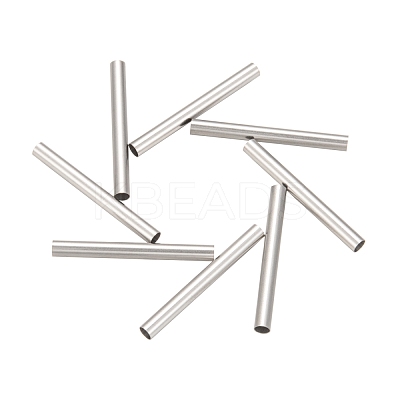 Tarnish Resistant 304 Stainless Steel Tube Beads STAS-G071-35P-1