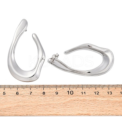 304 Stainless Steel Teardrop Stud Earrings EJEW-B108-13P-1
