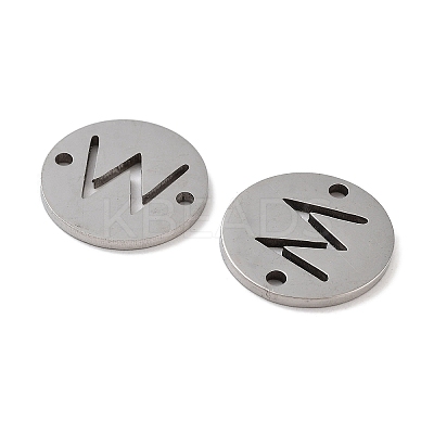 Non-Tarnish 201 Stainless Steel Hollow Flat Round Links FIND-R149-03W-P-1