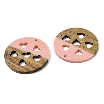 Resin and Walnut Pendants WOOD-I013-05A-1