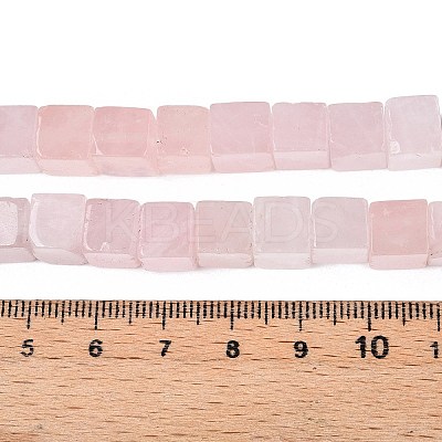 Natural Rose Quartz Beads Strands G-T139-8x8-05A-1