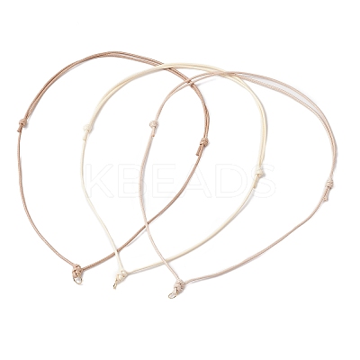 Adjustable Korean Waxed Polyester Cord Necklace Making AJEW-JB01310-01-1
