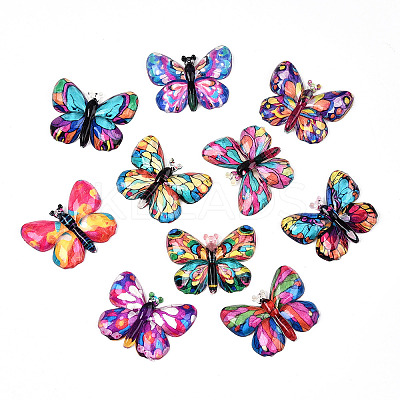 Printed Translucent Acrylic Pendants OACR-T028-23A-1