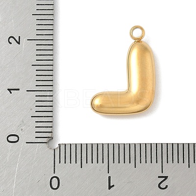 304 Stainless Steel Initial Pendants STAS-S186-12L-G-1
