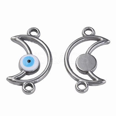 304 Stainless Steel Enamel Connector Charms STAS-N087-61-02P-1