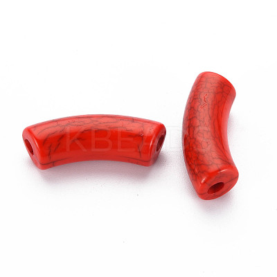 Opaque Crackle Acrylic Beads MACR-S372-001N-009-1