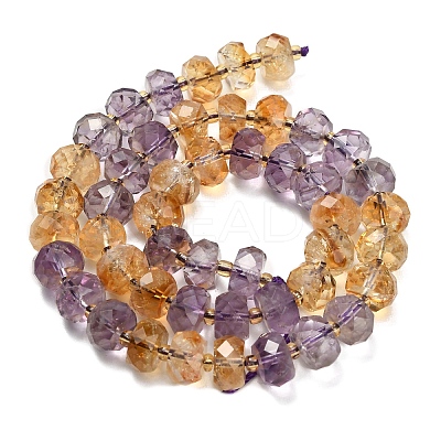 Natural Ametrine Beads Strands G-L634-E01-01-1
