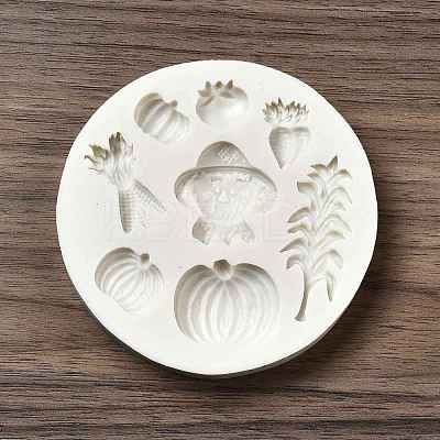 DIY Autumn Ornament Food Grade Silicone Molds DIY-G054-B02-1