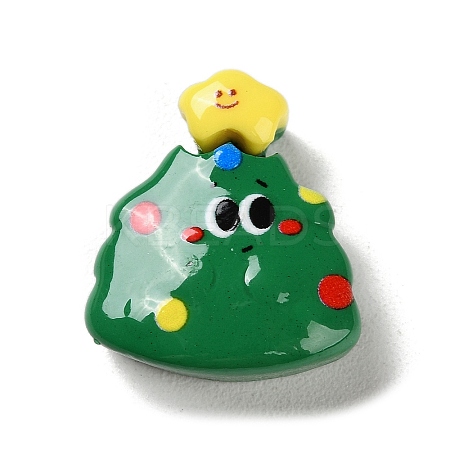 Christmas Theme Opaque Resin Decoden Cabochons RESI-F053-C05-1