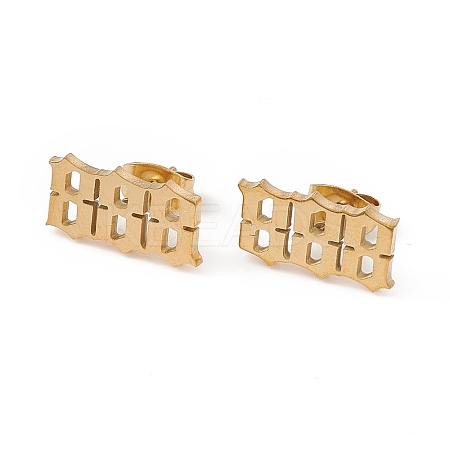 Number Earrings X-EJEW-F286-01B-G-1