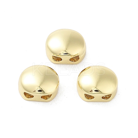 Oval Brass Beads KK-E102-25G-02-1