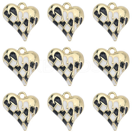 12Pcs Alloy Enamel Pendants ENAM-SC0006-59-1
