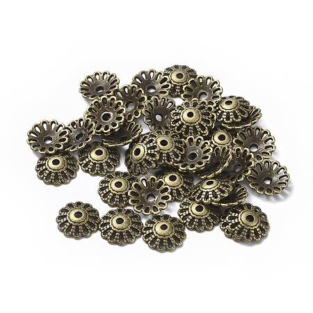 Tibetan Style Bead Caps LS-X-MLF1413Y-NF-1