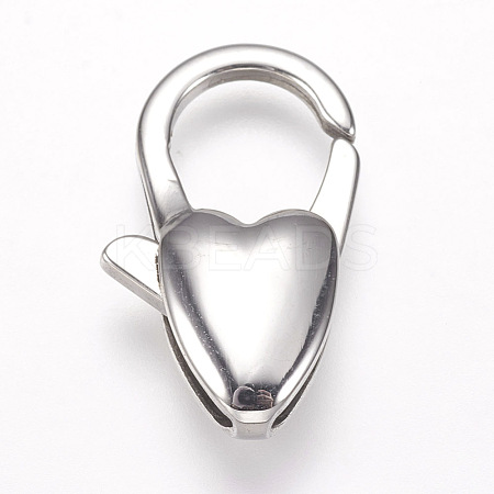 304 Stainless Steel Lobster Claw Clasps STAS-O114-058P-B-1