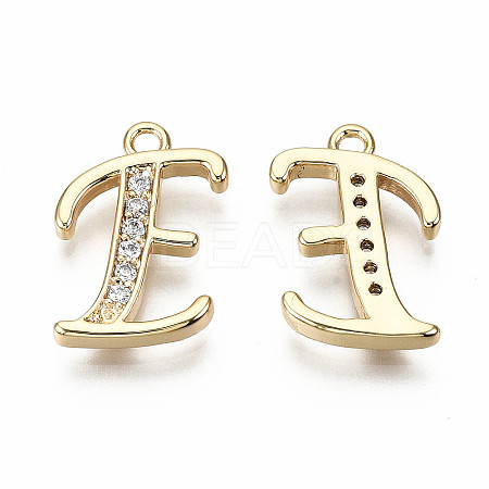 Brass Micro Pave Clear Cubic Zirconia Pendants LS-KK-S360-053E-NF-1