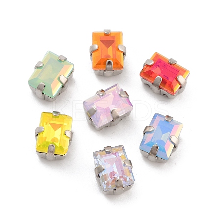 Rectangle Opal Sew On Rhinestones RGLA-G024-05B-P-1