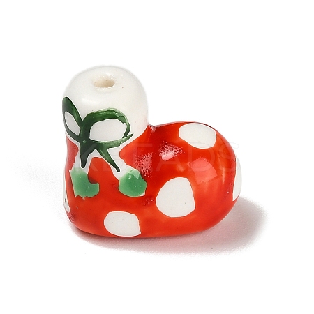 Christmas Handmade Porcelain Beads PORC-L081-01B-1