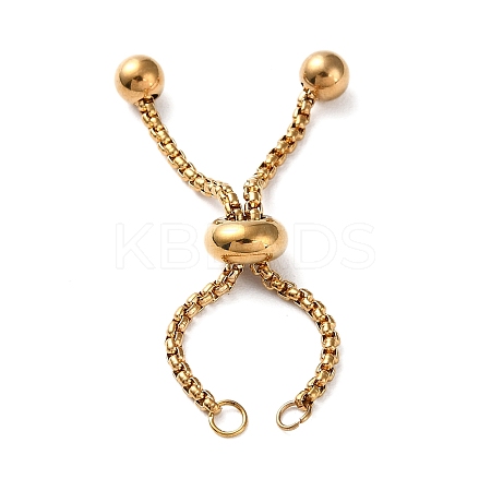 304 Stainless Steel Adjustable Finger Ring Findings STAS-P328-06B-G-1