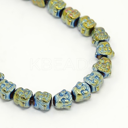 Electroplate Non-magnetic Synthetic Hematite Beads Strands LS-G-J181-07-1